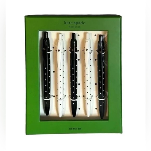 KATE SPADE New York Dipped M Initial 200 Page Notebook And Pen Lot - Picture 8 of 9